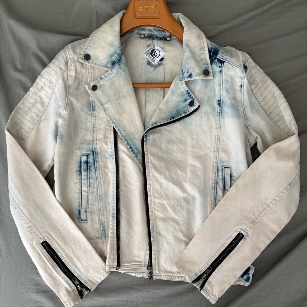 Volcom Women's Tie-Dye Jean Jacket